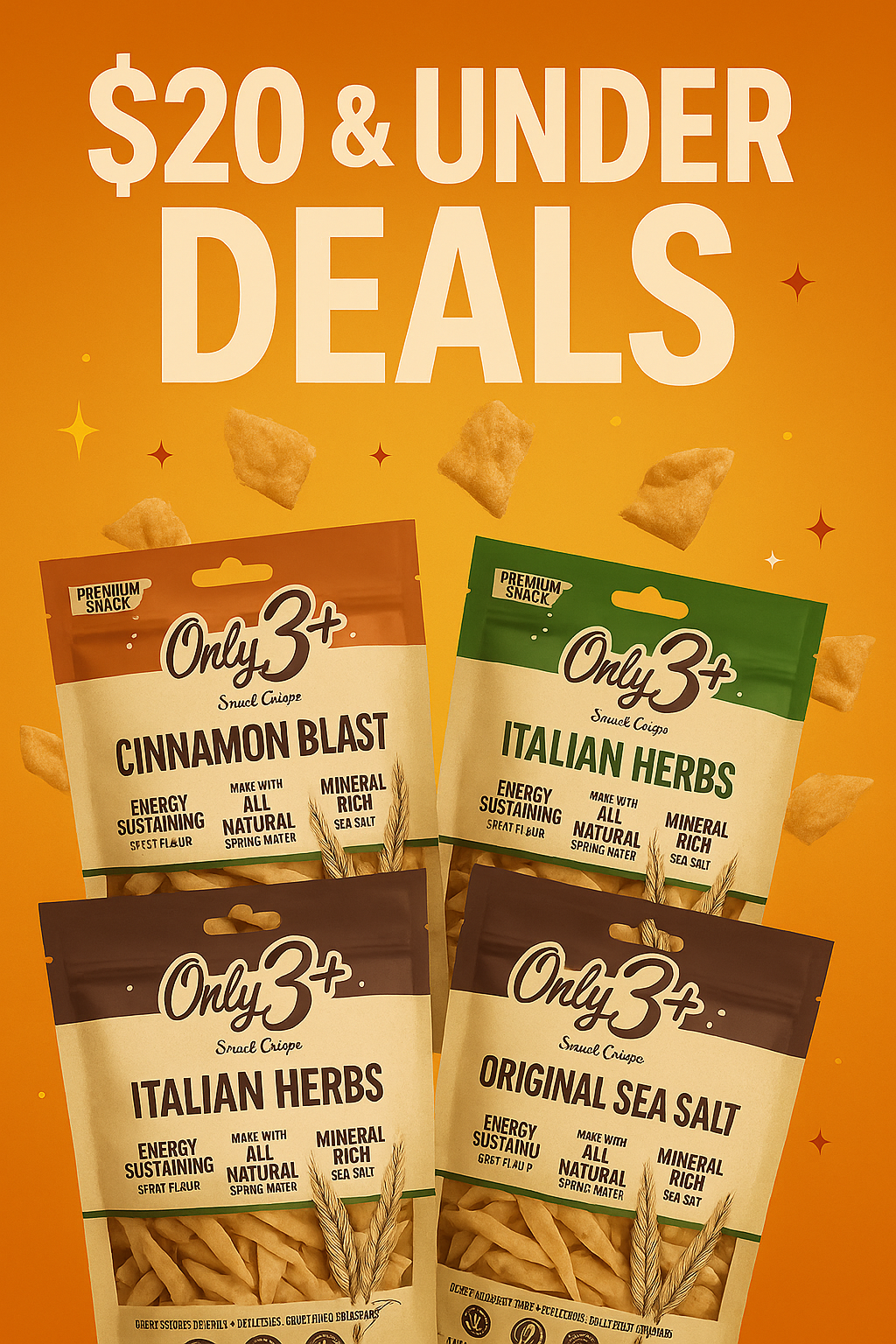 under 20$ snacks