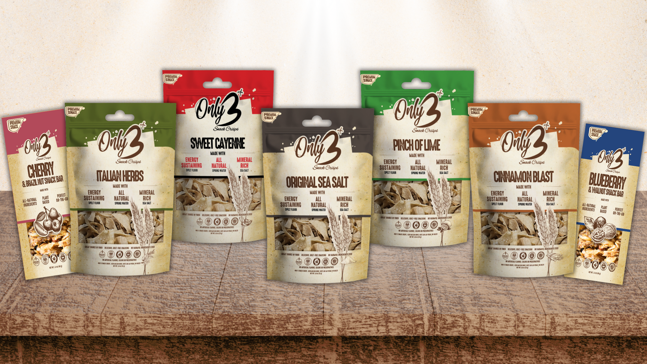 various type of snacks with many flavour