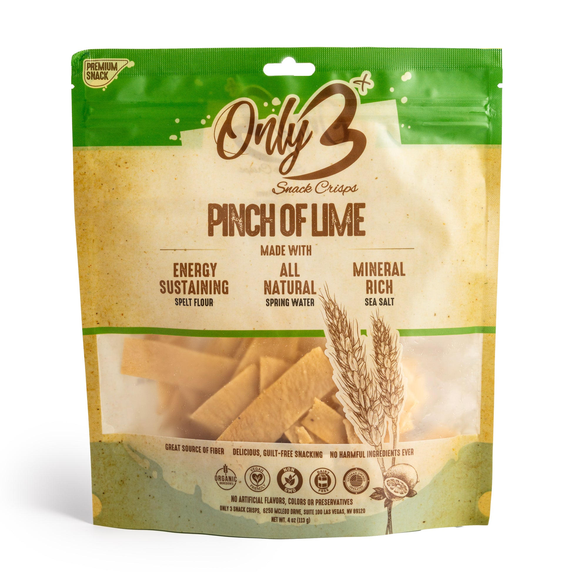   Crisps Snack with Lime flavor 