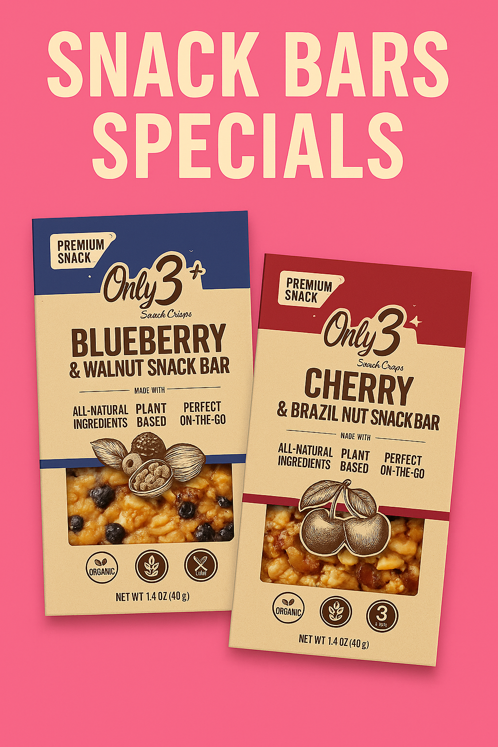 Snack Bars Specials with two flavour